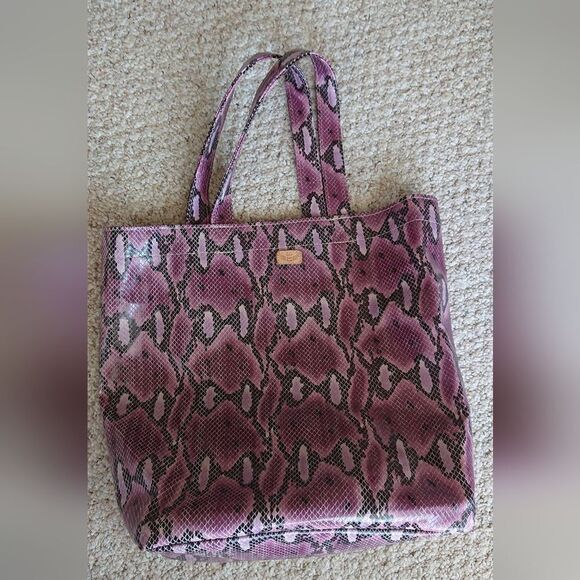 Consuela Purple Snake Print Tote - Picture 3 of 16